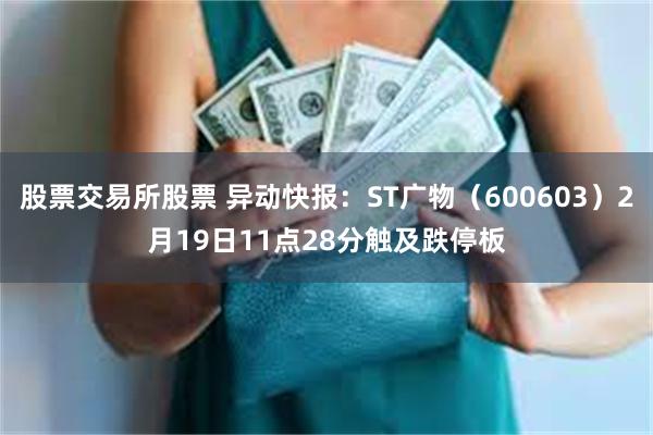 股票交易所股票 异动快报：ST广物（600603）2月19日11点28分触及跌停板