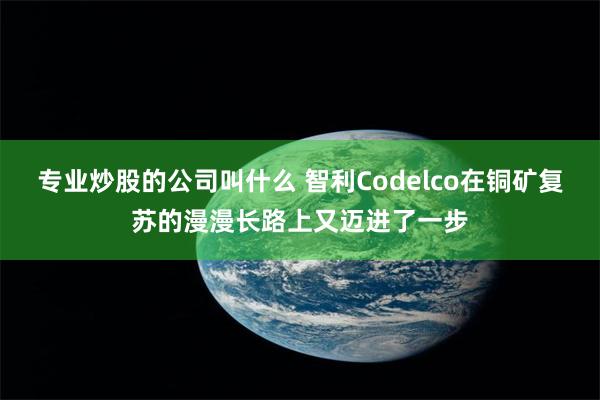 专业炒股的公司叫什么 智利Codelco在铜矿复苏的漫漫长路上又迈进了一步