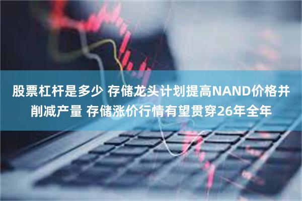 股票杠杆是多少 存储龙头计划提高NAND价格并削减产量 存储涨价行情有望贯穿26年全年